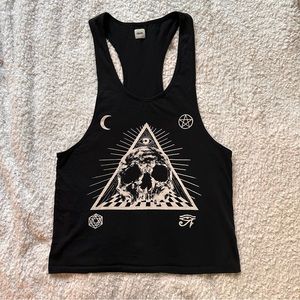 ASOS | MEN'S DROP ARMHOLE SKULL TANK TOP